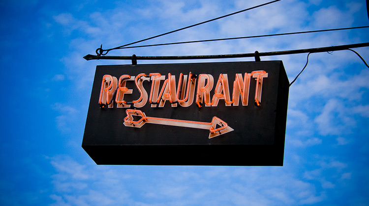 Image of a neon restaurant sign