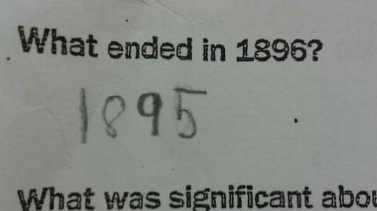 Kids giving funny test answers
