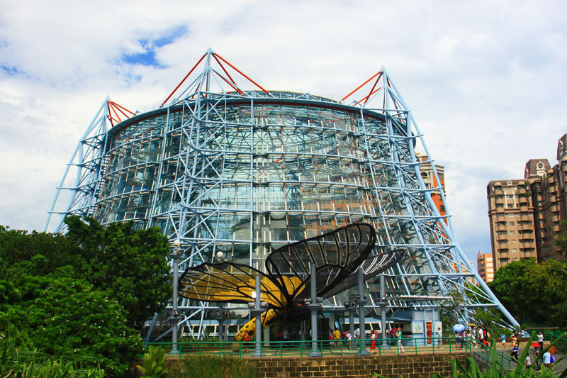 exterior of natural museum of science in Taiwan