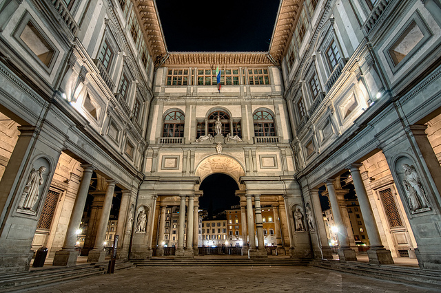 Uffizi museum exterior