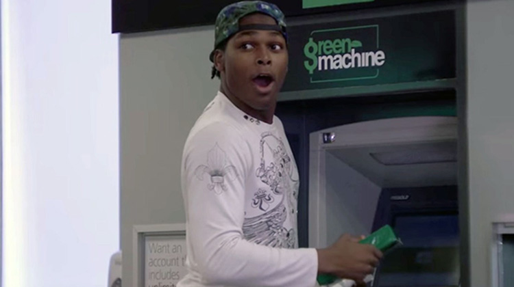 picture of surprised man at atm