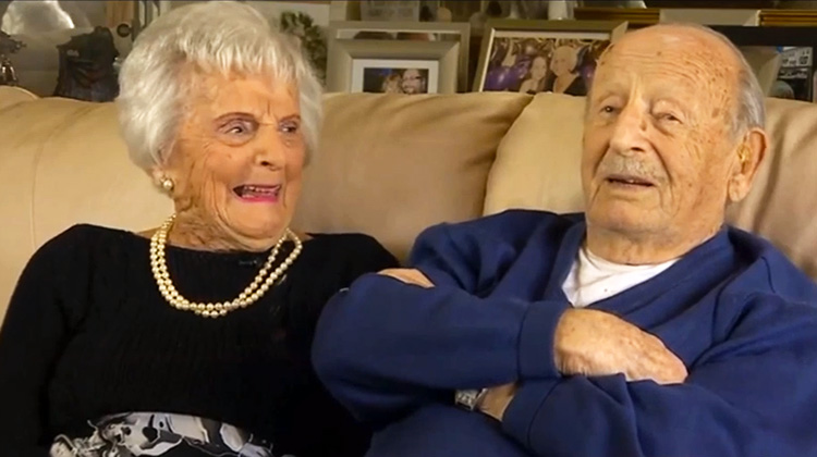 a couple celebrates 80 years of being married