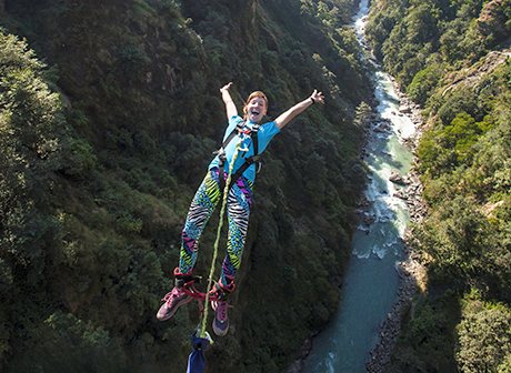 bungee jumping in Nepal