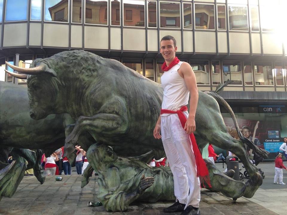 connor grooms running with the bulls