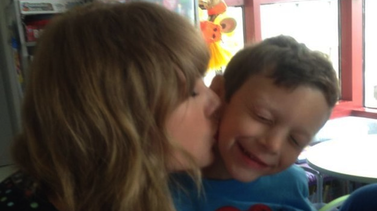 taylor and the little boy she surprised