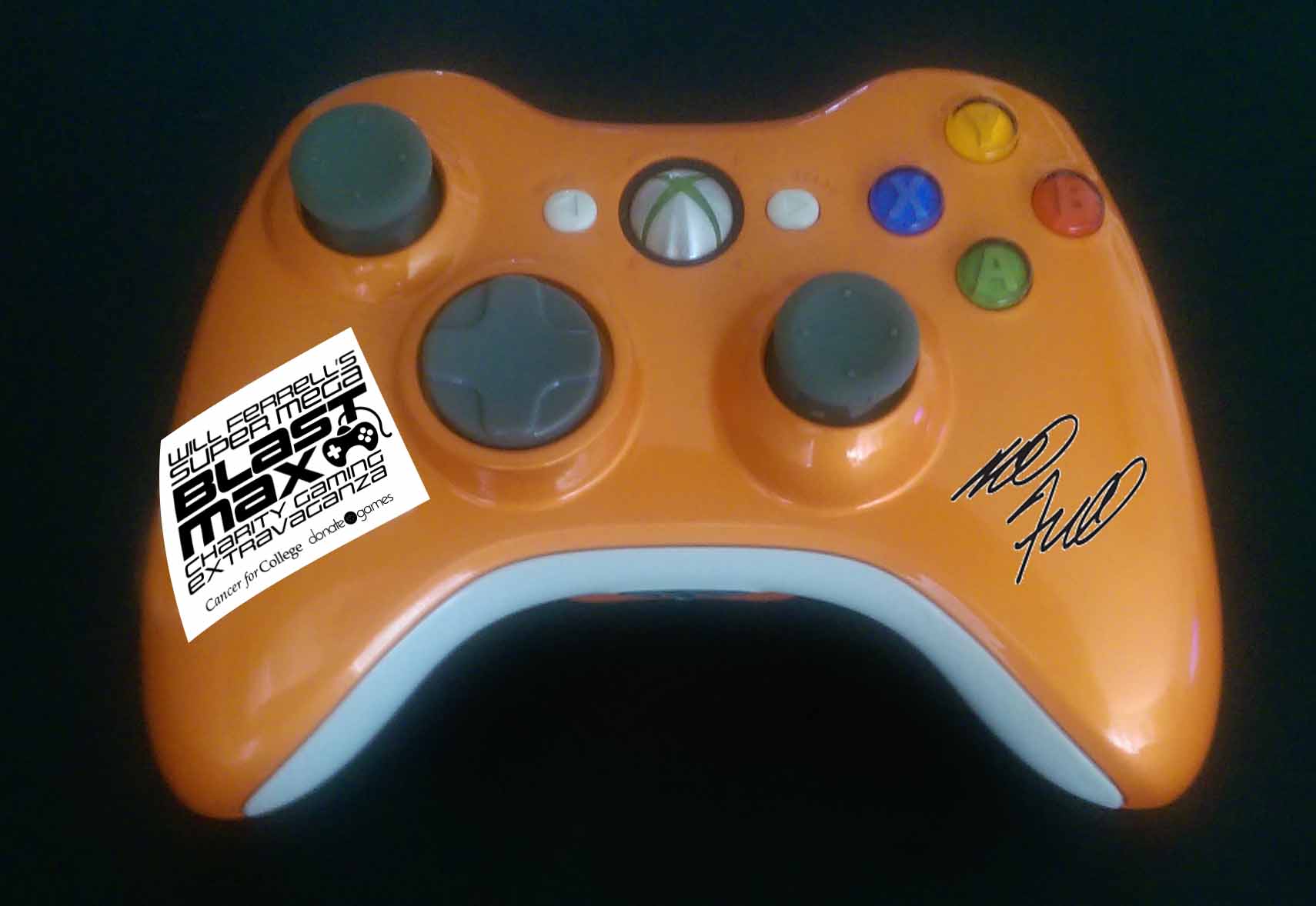 autographed videogame controller