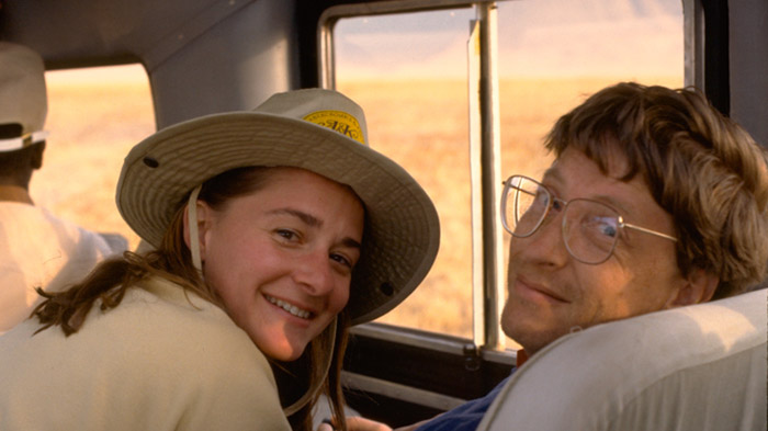 bill and melinda gates young