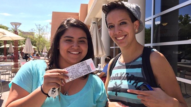 amanda jaramillo after winning the one direction concert ticket contest