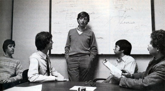 bill gates and early microsoft team 