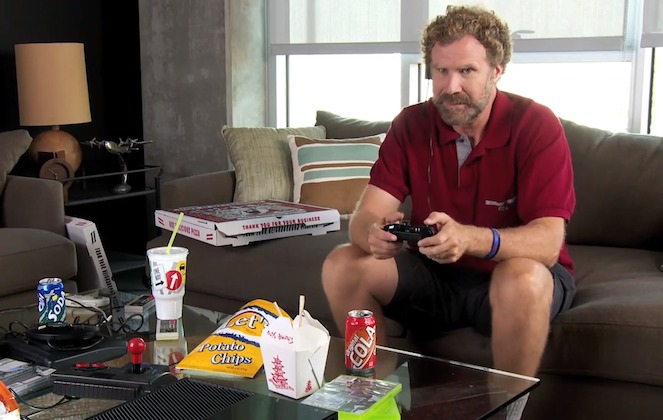 will ferrell playing video games