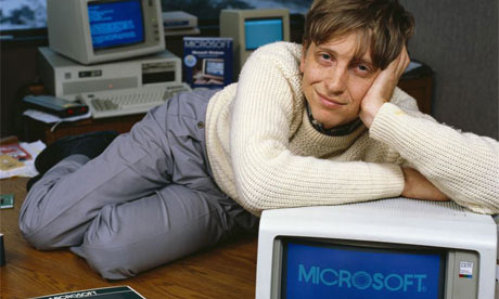 microsoft creator bill gates during the beginning of the empire