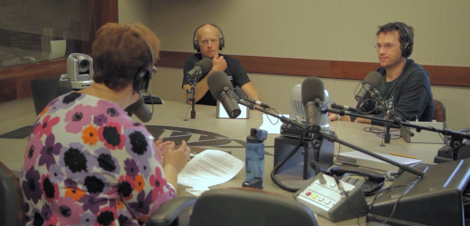 purvis brothers with radio show host