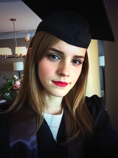 emma watson graduation picture