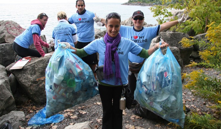 toronto kickoff of great canadian shoreline cleanup
