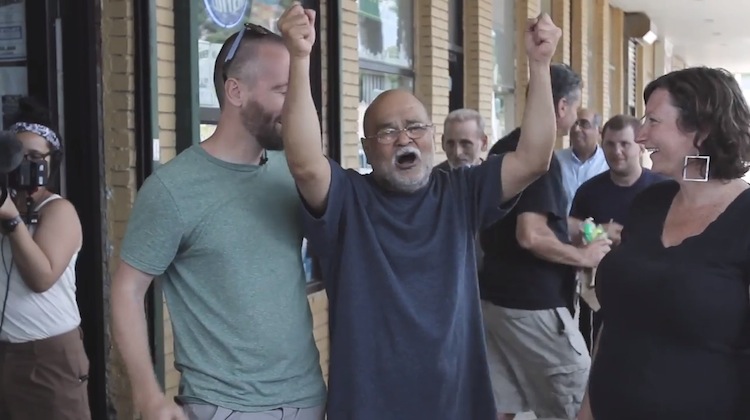 community surprises avi with cash mob