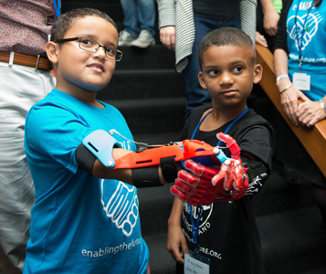 enable kids with prosthetic 3d limbs