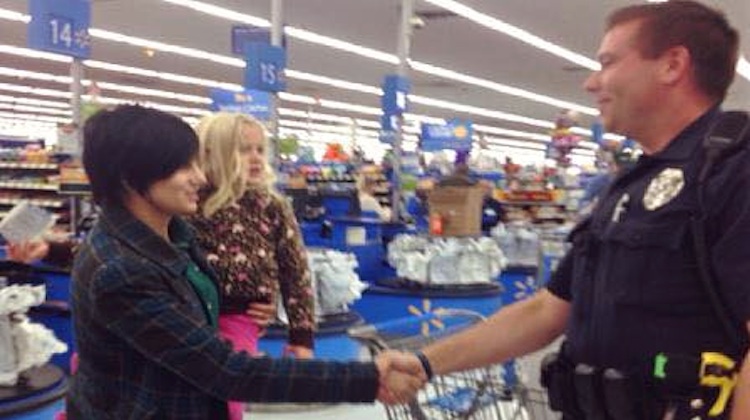 officer buys carseat
