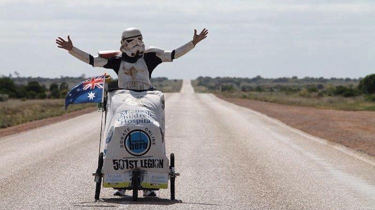 scott loxley on a road in australia