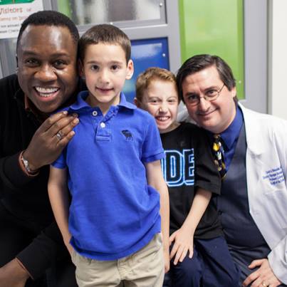 dylan and jonah with dr weinstein
