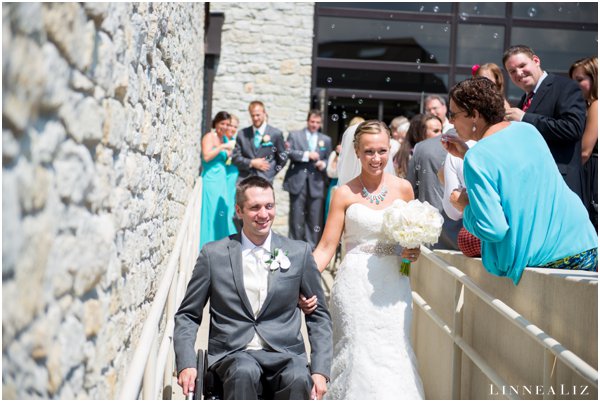 joey and michelle right after taking vows