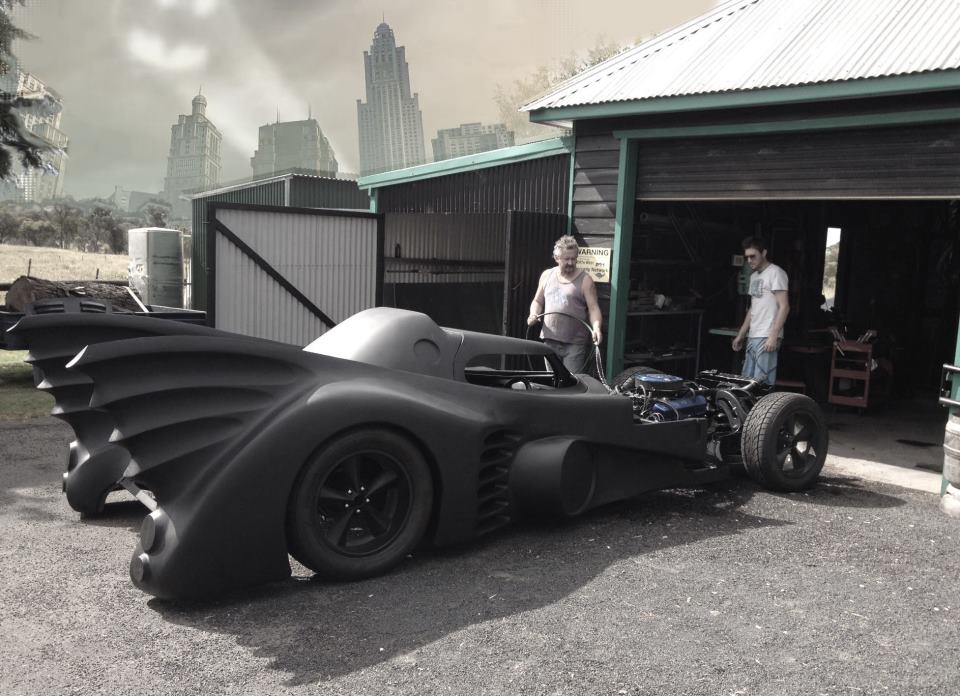 earlier stage of batmobile unfinished