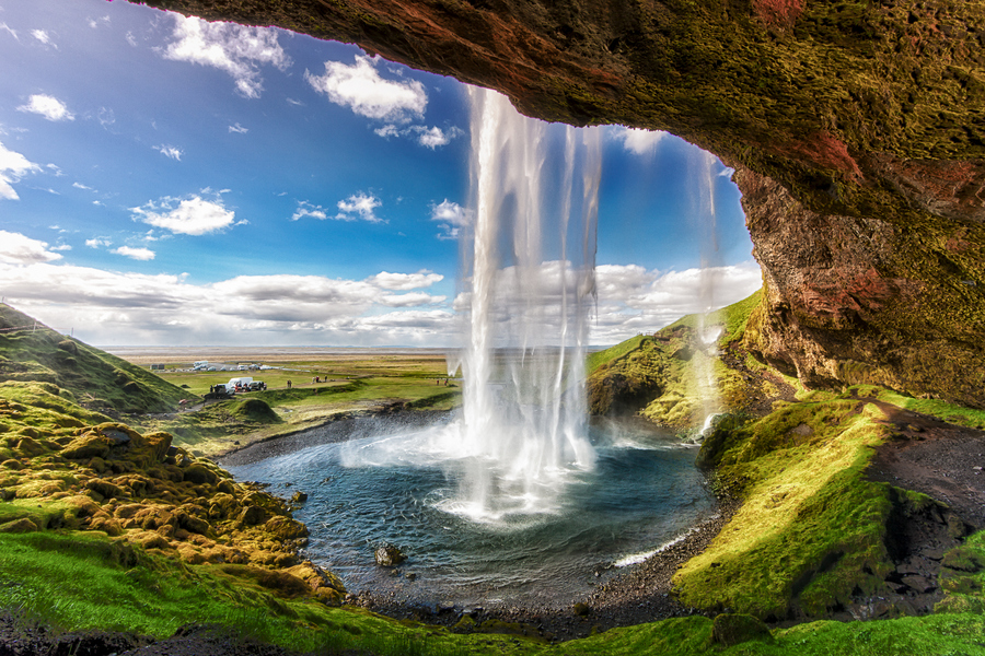 Iceland waterfall