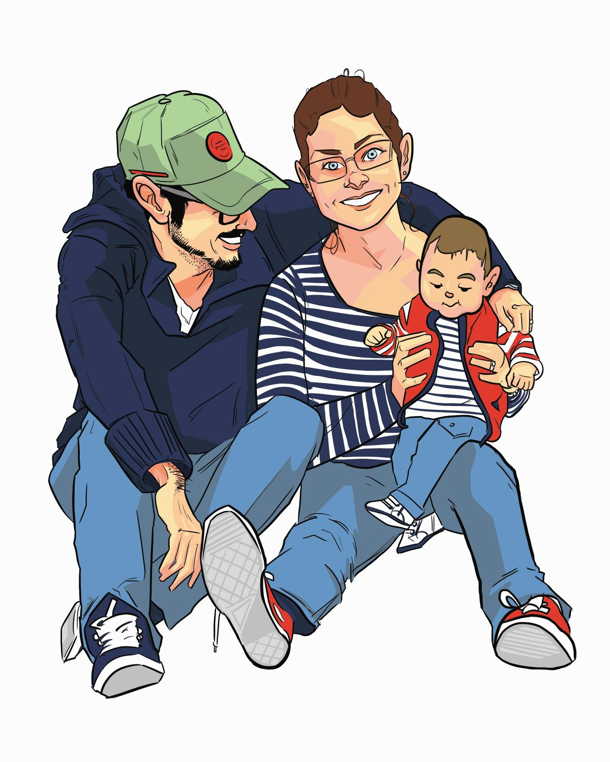 painting of berlin family
