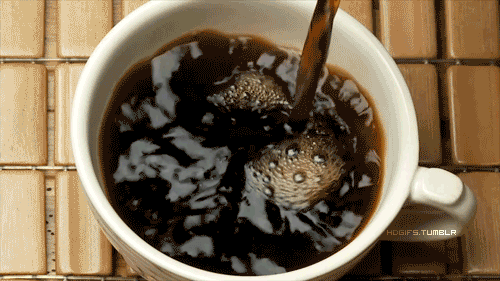 Coffee pouring gif