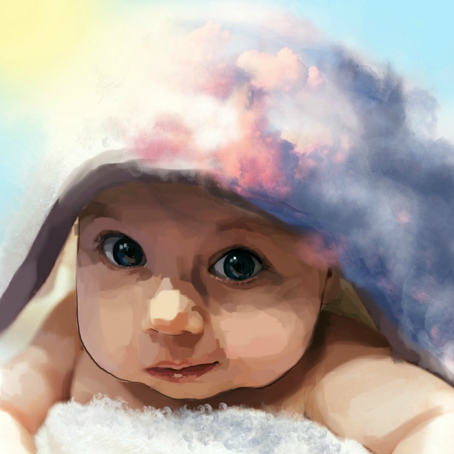 baby with blanket