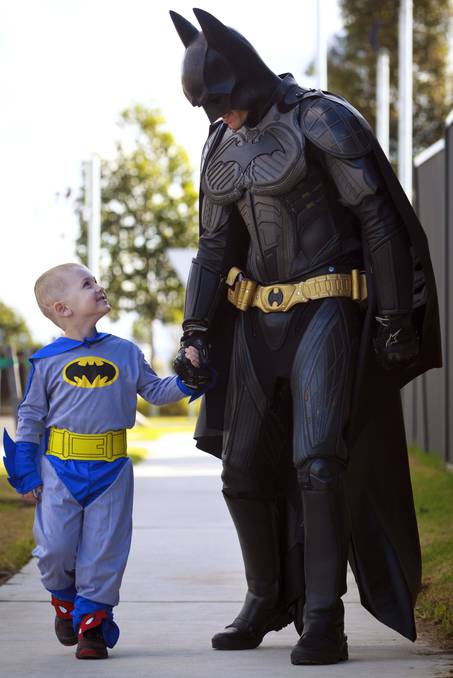 batman and a sick child 