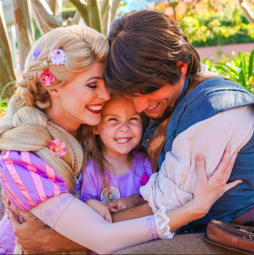 lane with characters from tangled, rapunzel and flynn rider