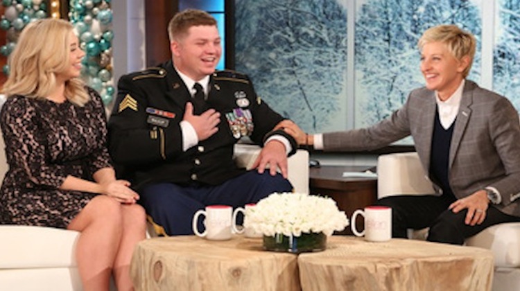 veteran and wife on ellen