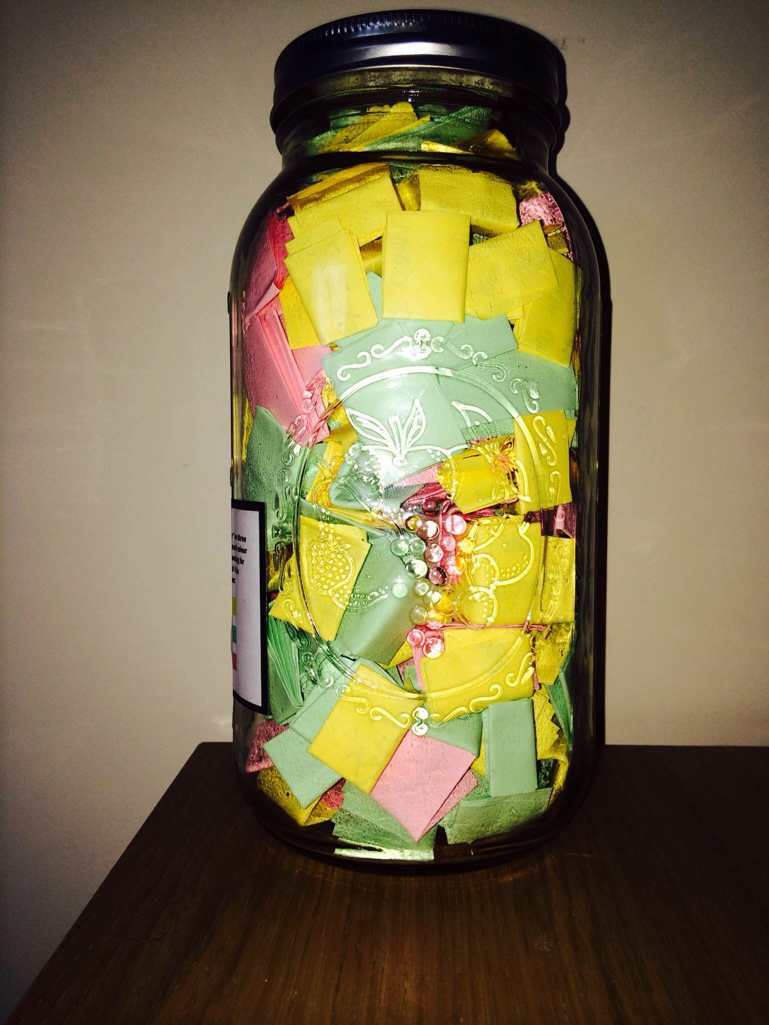 jar full of notes