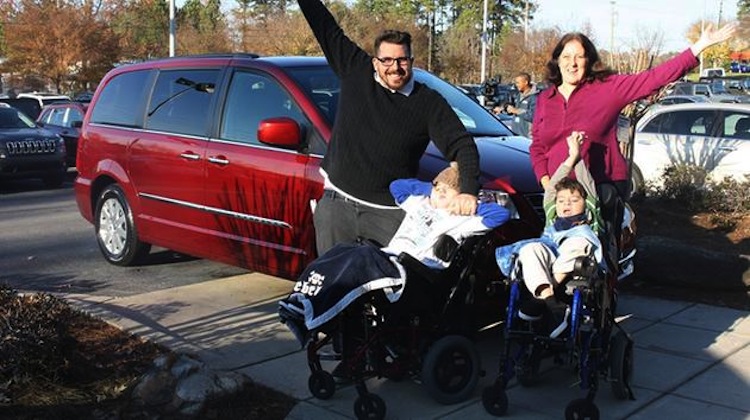 mills family gets new van with help of community