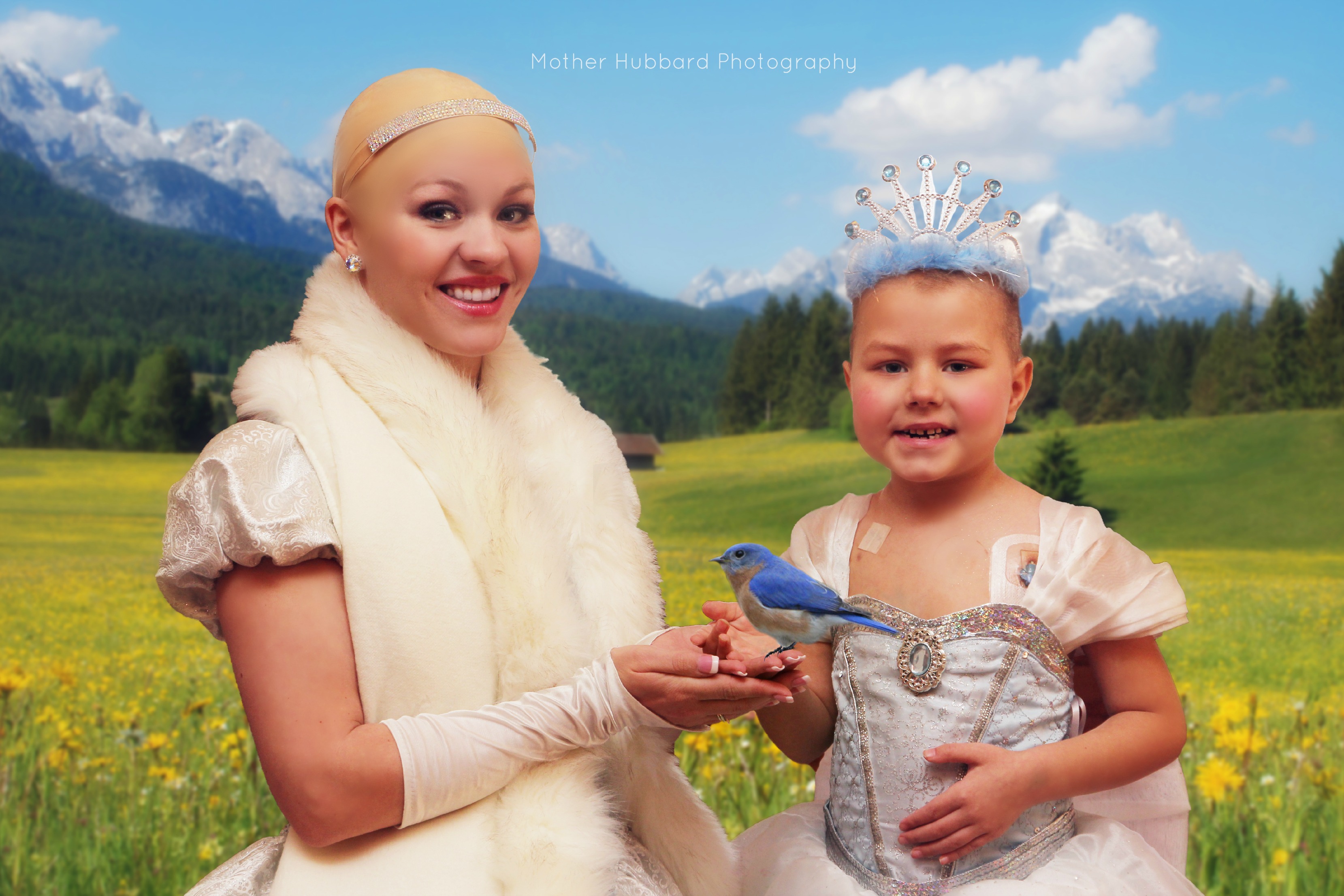 little girl and cinderella
