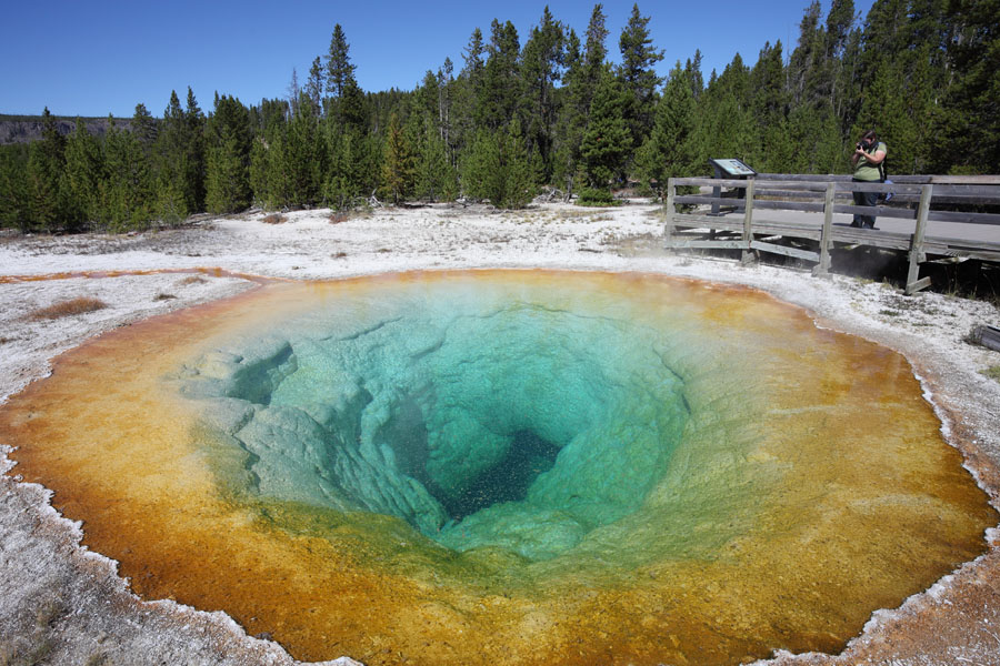 yellowstone national park geyser