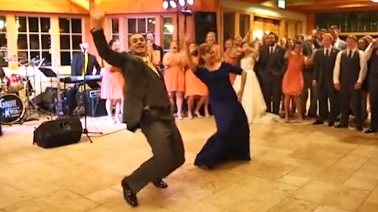 mom and son dance