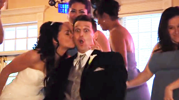 Bride Surprises Groom With Dance