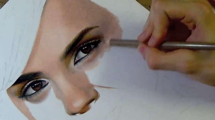 Emma Watson portrait by Heather Rooney