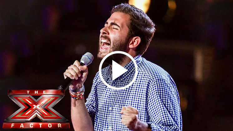 X factor contestant Andrea Faustini