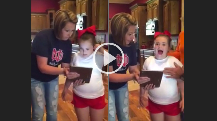 Lacey Parker thrilled to be a cheerleader