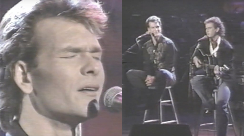patrick swayze and larry ratlin sing love hurts