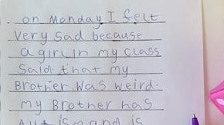 letter on autism