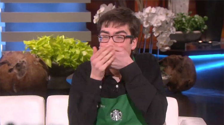 Sam the Dancing Barista on ellen