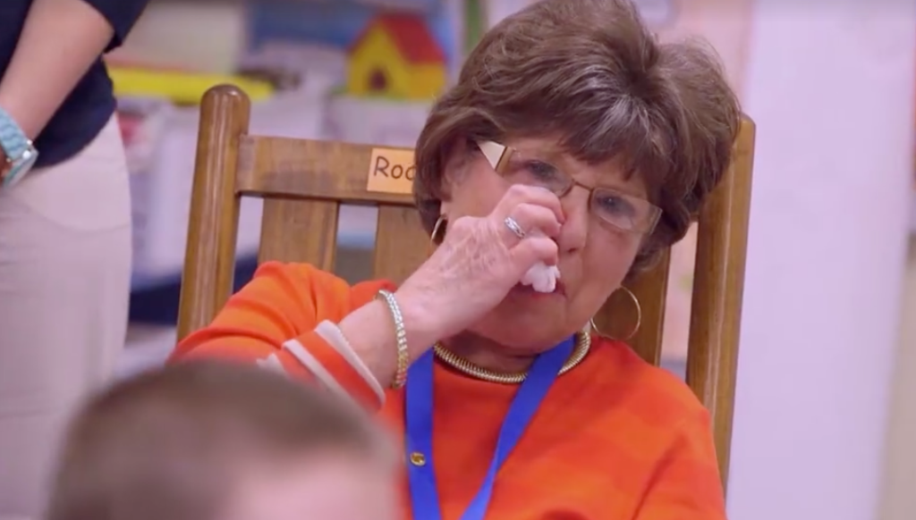 Mrs. Flexer in tears