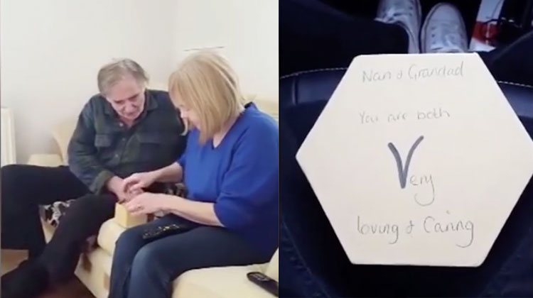 Granparents surprised with new car keys