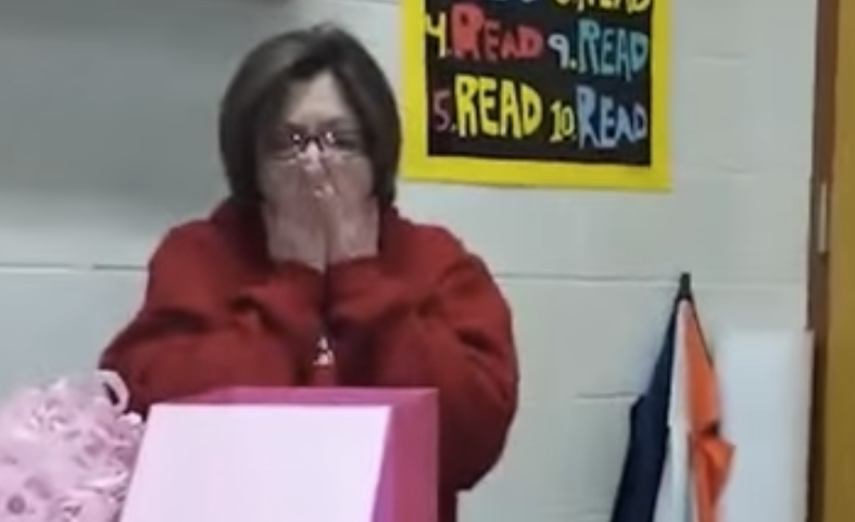 Jodi Schmidt surprising Natasha's grandmother