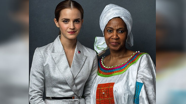 Emma Watson and director of UN Women