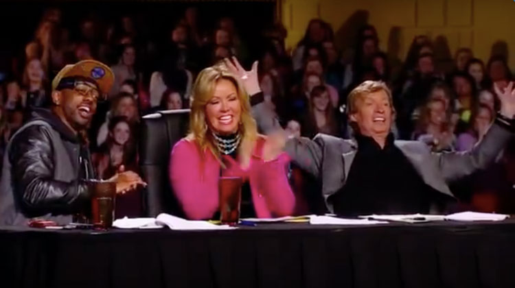 judges excited when 2 yr old goes on stage