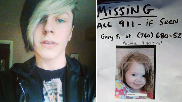 man and missing poster